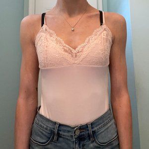 Forever 21 Pink Lace Bodysuit